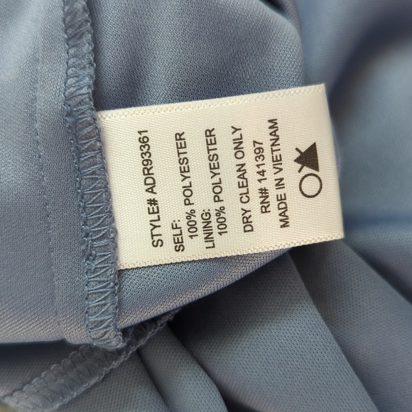 ASTR Floral High Low Midi Dress Blue Pink L bohemian preppy summer wedding - Picture 7 of 7